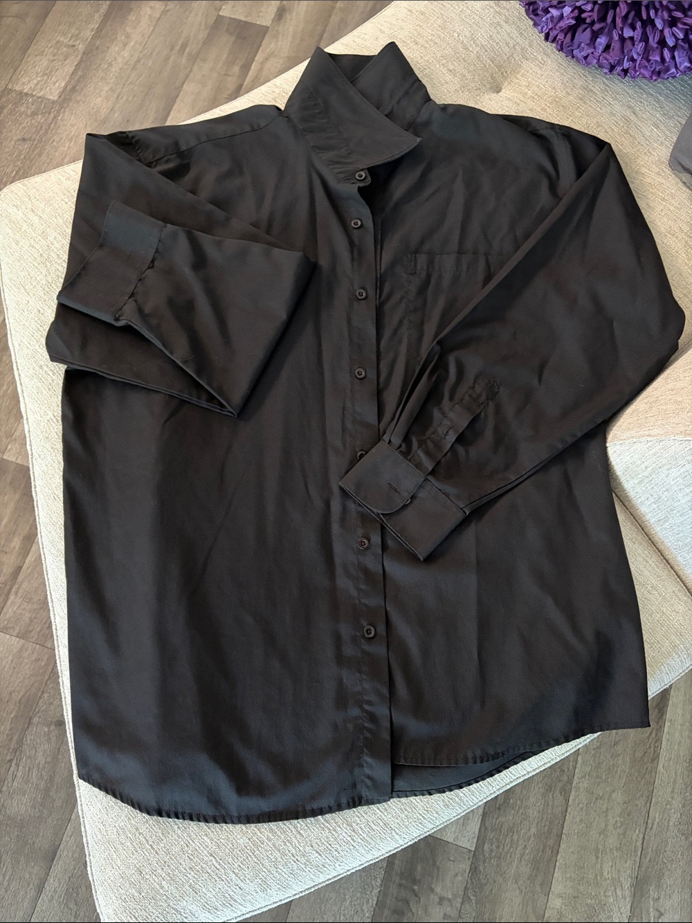 Bruttini Men's Black Casual Button-Down Shirt